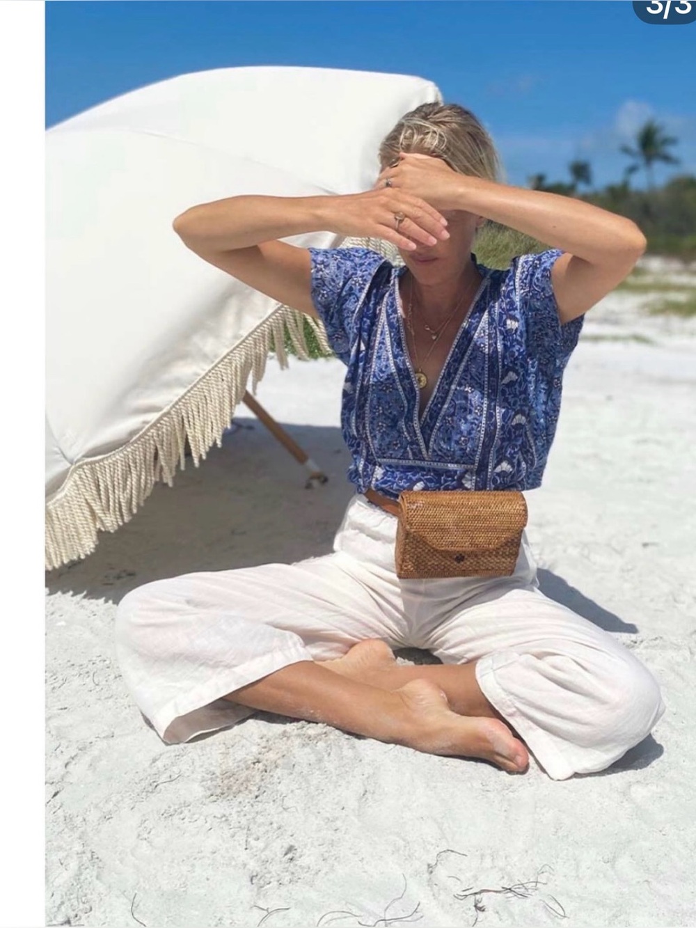 Emerson Fry Francina Top in Sea Lurex one size